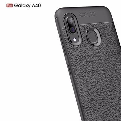 Защитный чехол Leather для Samsung A405F Galaxy A40 2019 Черный