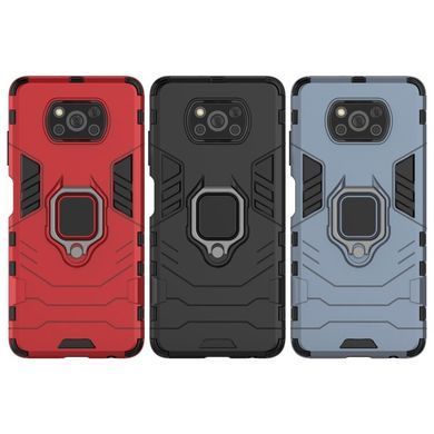 Защитный чехол Strong Guard Ring для Xiaomi Poco X3 / X3 NFC / X3 Pro Navy