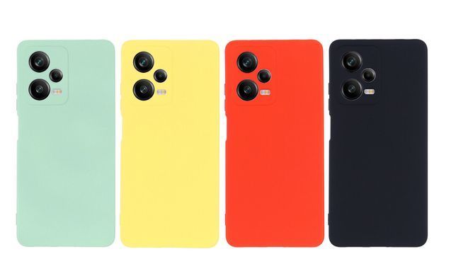 Защитный чехол Liquid Case Full Camera для Xiaomi Poco X5 5G / Redmi Note 12 5G Розовый