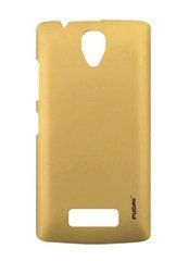 Защитный чехол Pudini Rubber для Lenovo A2010 Золотистый
