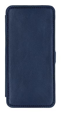 Чохол з натуральної шкіри Genuine Leather PRO для Xiaomi Redmi Note 5 Pro Темно-синій