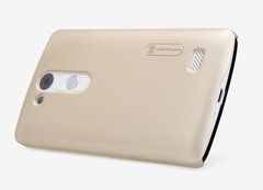 Защитный чехол Nillkin Frosted Shield для LG L Fino D295 Золотистый