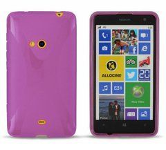 Чехол TPU X-line для Nokia Lumia 625 Розовый
