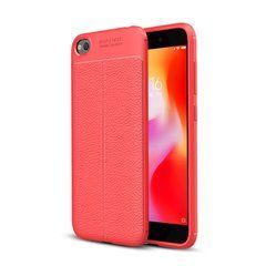 Защитный чехол Leather для Xiaomi Redmi Go Красный