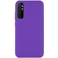 Защитный чехол Liquid Case Full Cover для Xiaomi Mi Note 10 Lite Фиолетовый