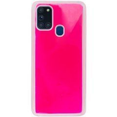Защитный чехол Neon с песком для Samsung A217F Galaxy A21s Розовый