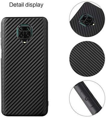 Захисний чохол Carbon TPU для Xiaomi Redmi Note 9 Pro / Redmi Note 9S / Redmi Note 9 Pro Max Чорний