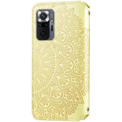 Чехол-книжка Flower Book для Xiaomi Redmi Note 10 / Redmi Note 10S / Poco M5s Желтый