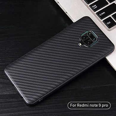 Захисний чохол Carbon TPU для Xiaomi Redmi Note 9 Pro / Redmi Note 9S / Redmi Note 9 Pro Max Чорний