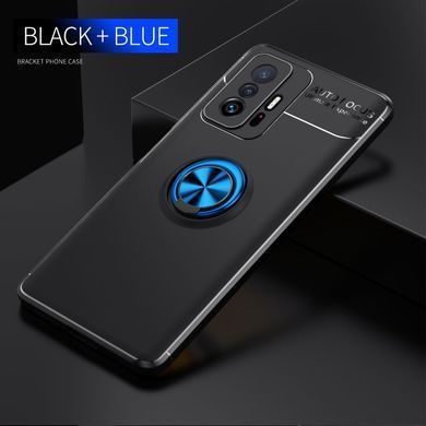 Захисний чохол Color Ring для Xiaomi 11T / 11T Pro Чорний / Синій