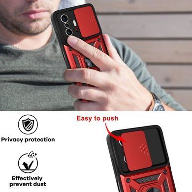 Защитный чехол Kvadrat Ring Lock для Xiaomi 11T / 11T Pro Красный