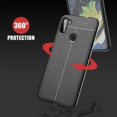 Захисний чохол Leather для Samsung A115F Galaxy A11 / Galaxy M11 Чорний