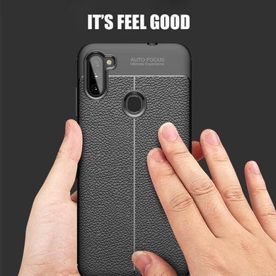Захисний чохол Leather для Samsung A115F Galaxy A11 / Galaxy M11 Чорний