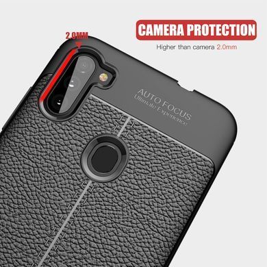 Захисний чохол Leather для Samsung A115F Galaxy A11 / Galaxy M11 Чорний
