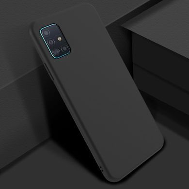 Защитный чехол Liquid Case Full Cover для Samsung A515F Galaxy A51 2020 Черный