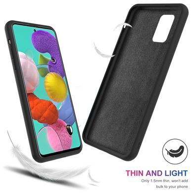 Защитный чехол Liquid Case Full Cover для Samsung A515F Galaxy A51 2020 Черный