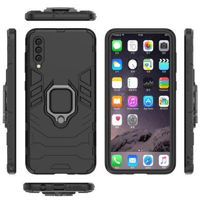 Защитный чехол Strong Guard Ring для Samsung A505F Galaxy A50 / A507F Galaxy A50s / A307F Galaxy A30s Черный