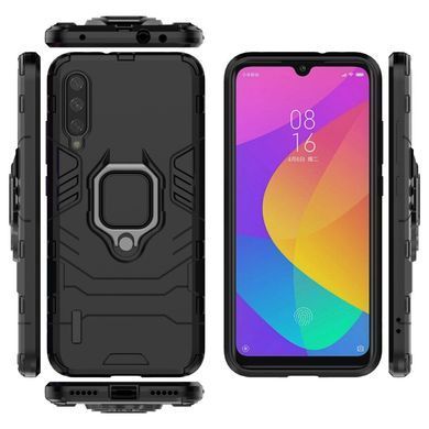 Захисний чохол Strong Guard Ring для Xiaomi Mi CC9 / Mi9 Lite Чорний