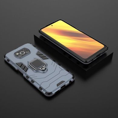 Защитный чехол Strong Guard Ring для Xiaomi Poco X3 / X3 NFC / X3 Pro Navy