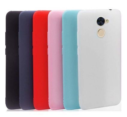 Защитный чехол TPU Matte для Huawei Y7 / Y7 Plus Белый