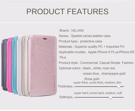 Чехол-книжка Nillkin Sparkle для iPhone 6 / 6S Белый