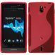 Чохол TPU S-line для Sony Xperia Sola MT27i Рожевий