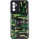 Защитный чехол Camo Ring Lock для Samsung Galaxy A04s Зеленый