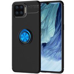 Защитный чехол Color Ring для Oppo A73 Черный / Синий