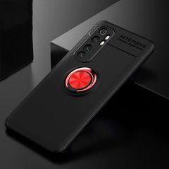 Защитный чехол Color Ring для Xiaomi Mi Note 10 Lite Черный / Красный