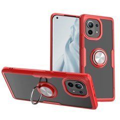 Защитный чехол Crystal Ring для Xiaomi Mi 11 Красный