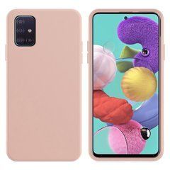 Защитный чехол Liquid Case Full Cover для Samsung A715F Galaxy A71 2020 Бежевый