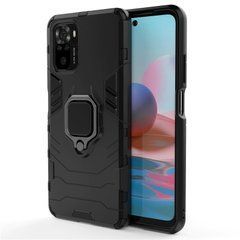 Защитный чехол Strong Guard Ring для Xiaomi Redmi Note 10 / Redmi Note 10S / Poco M5s Черный