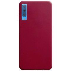 Защитный чехол TPU Softon для Samsung A750 Galaxy A7 2018 Бордовый