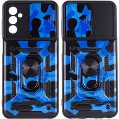 Защитный чехол Camo Ring Lock для Samsung Galaxy A04s Синий