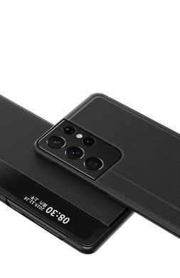 Чехол-книжка Sylish View для Samsung Galaxy S21 Ultra Черный