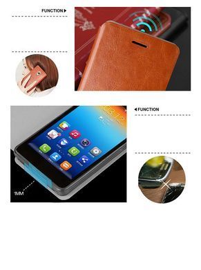 Чехол-книжка MOFI для Lenovo S860 Коричневый