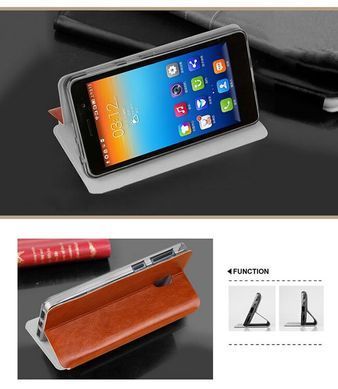 Чехол-книжка MOFI для Lenovo S860 Коричневый