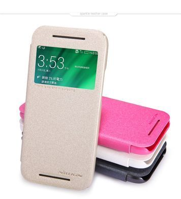 Чохол-книжка Nillkin Sparkle для HTC One Mini 2 Золотий