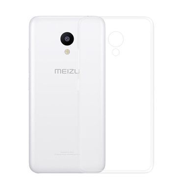 TPU чехол Strong Clear 0,5mm для Meizu M6 Прозрачный