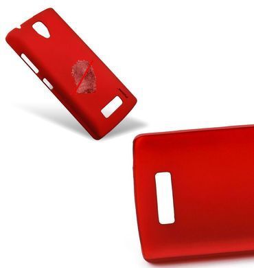 Защитный чехол Pudini Rubber для Lenovo A2010 Красный