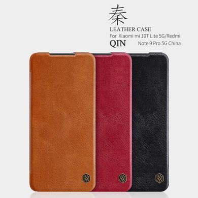 Чехол-книжка Nillkin Qin для Xiaomi Mi 10T Lite / Redmi Note 9 Pro 5G Красный