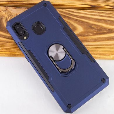 Захисний чохол Kvadro Ring для Samsung A205F Galaxy A20 / A305F Galaxy A30 2019 (Синій, темний)