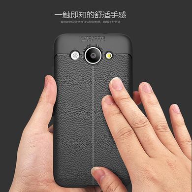 Защитный чехол Leather для Huawei Y3 2017 / Y3 2018 Красный