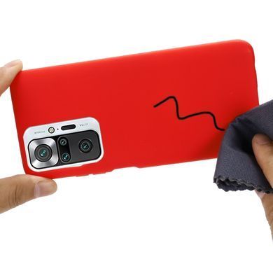 Защитный чехол Liquid Case Full Cover для Xiaomi Redmi Note 10 Pro / 10 Pro Max Красный