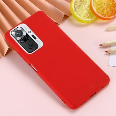 Защитный чехол Liquid Case Full Cover для Xiaomi Redmi Note 10 Pro / 10 Pro Max Красный