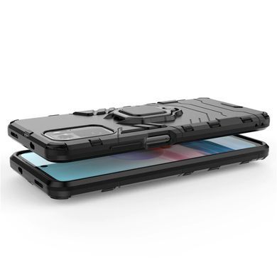 Защитный чехол Strong Guard Ring для Xiaomi Redmi Note 10 / Redmi Note 10S / Poco M5s Черный