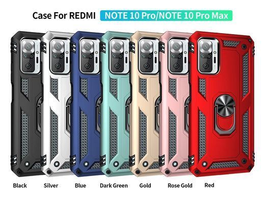 Защитный чехол Kvadrat Ring для Xiaomi Redmi Note 10 Pro / 10 Pro Max Синий