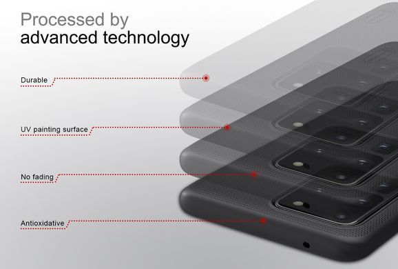 Захисний чохол Nillkin Frosted Shield для Samsung G988B Galaxy S20 Ultra Чорний