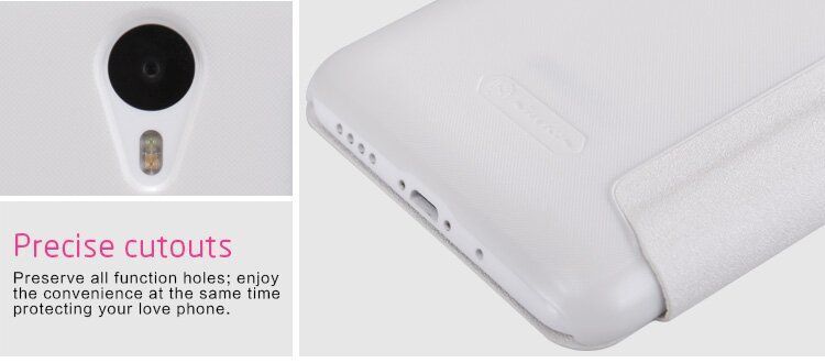 Чохол-книжка Nillkin Sparkle для Meizu M1 Note Білий