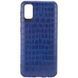 Защитный чехол TPU Croco для Samsung A715F Galaxy A71 2020 Синий